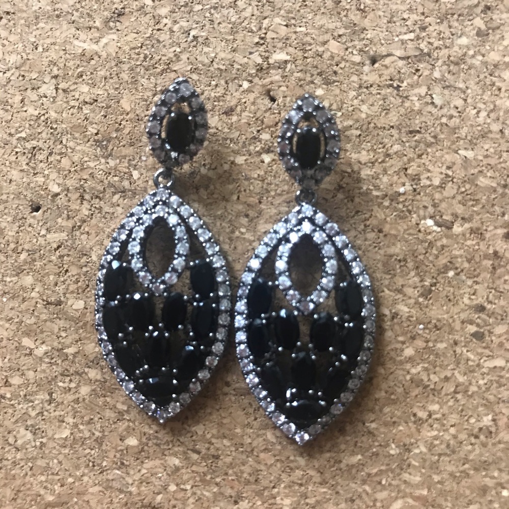 Black Crystal earrings...